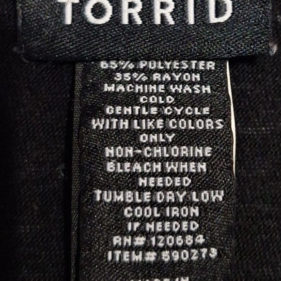 Torrid Black Off-Shoulder Dolman Top - Picture 4 of 4